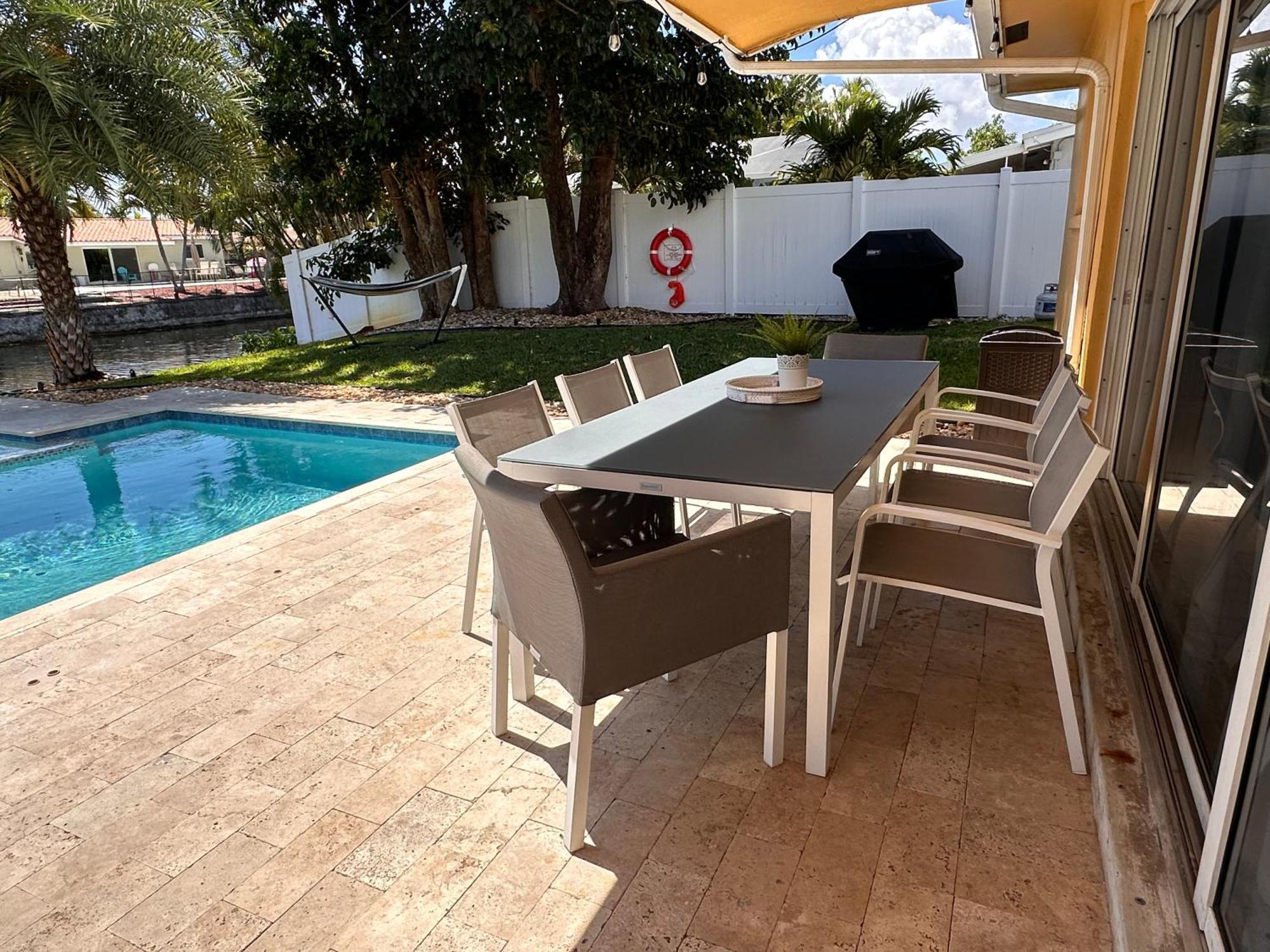 New! Waterfront Heated Pool & Jacuzzi 2 Mi To Beach - Fishing Pier Relaxing Spa & Hammock 포트 로더데일 외부 사진
